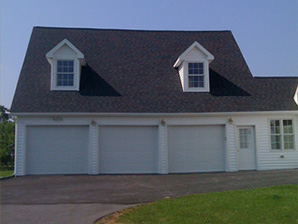 Picture of garage after construction